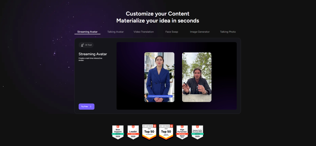 best ai avatar software for video generation